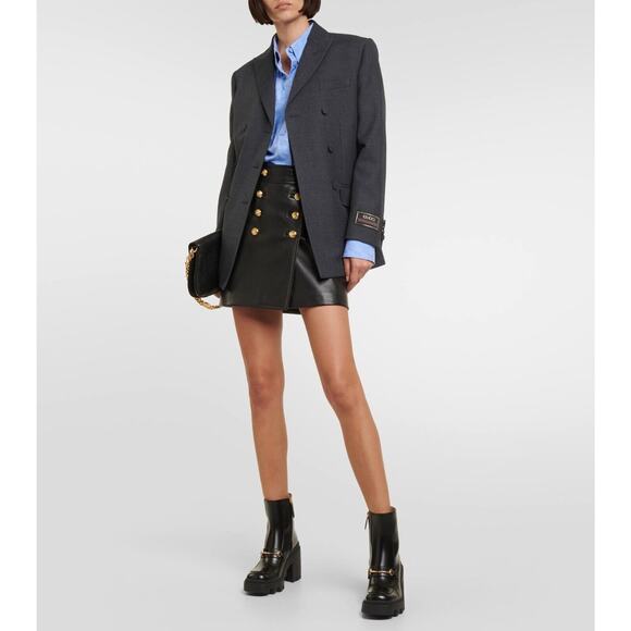 Gucci Horsebit Bootie 37/ US 7 Black Leather Platform Ankle Boots NIB $1,590 - Picture 4 of 15